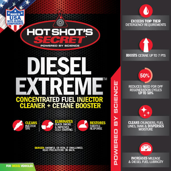 HOT SHOT'S SECRET DIESEL EXTREME INJECTOR CLEANER + CETANE BOOSTER